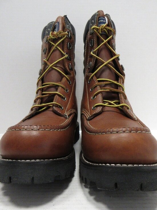 VTG Polo Ralph Lauren Sport Boots 11.5 D Leather Rugged Work MG1702 main image 9